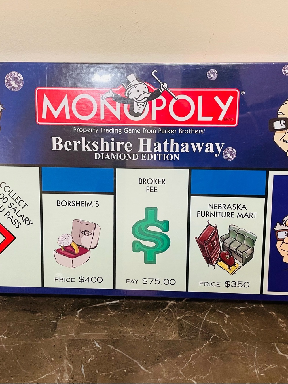 Vintage Monopoly Diamond Edition Berkshire Hathaway Brand New Sealed